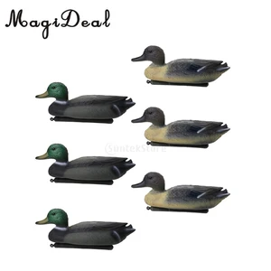 Приманка для утки, 6 шт., ПЭ, 3D, С килем