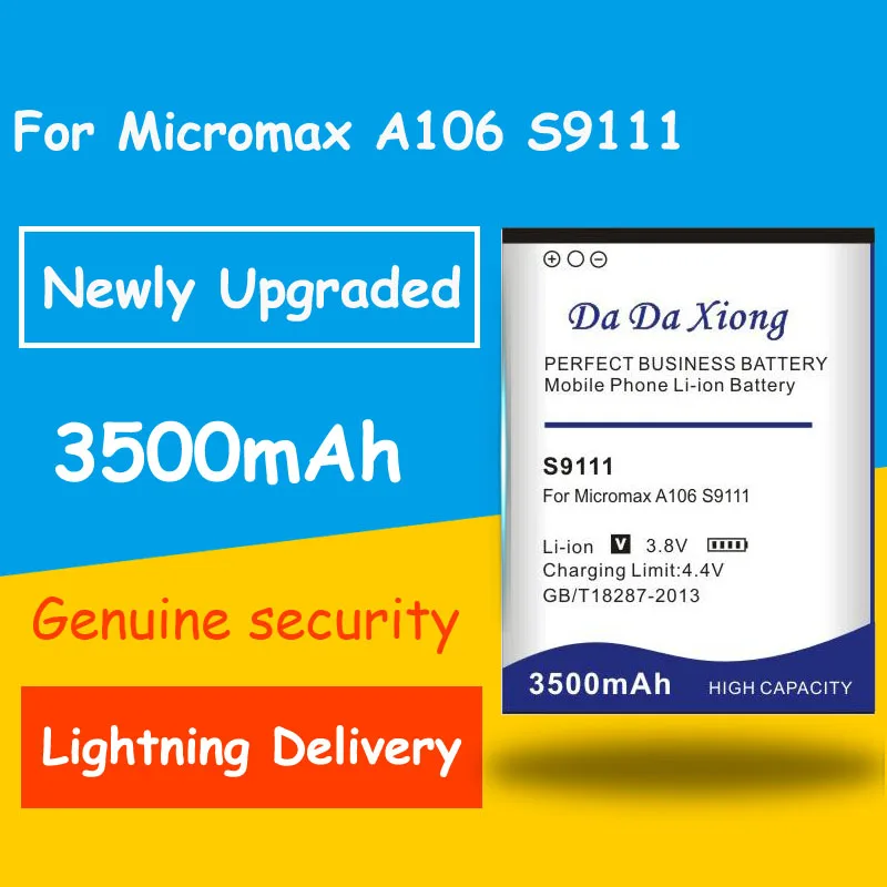 Горячая продажа 3500mAh S9111 батарея для Micromax s9111 A114 A92 A106 A115 A116 A117 A210 Q340 Q338 s9101