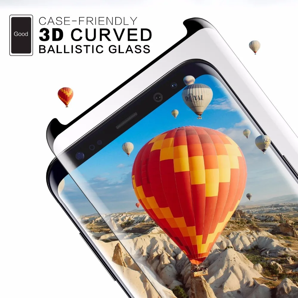 Закаленное изогнутое защитное 3d-стекло для samsung galaxy S8 note 8 9 S9 Plus | Мобильные