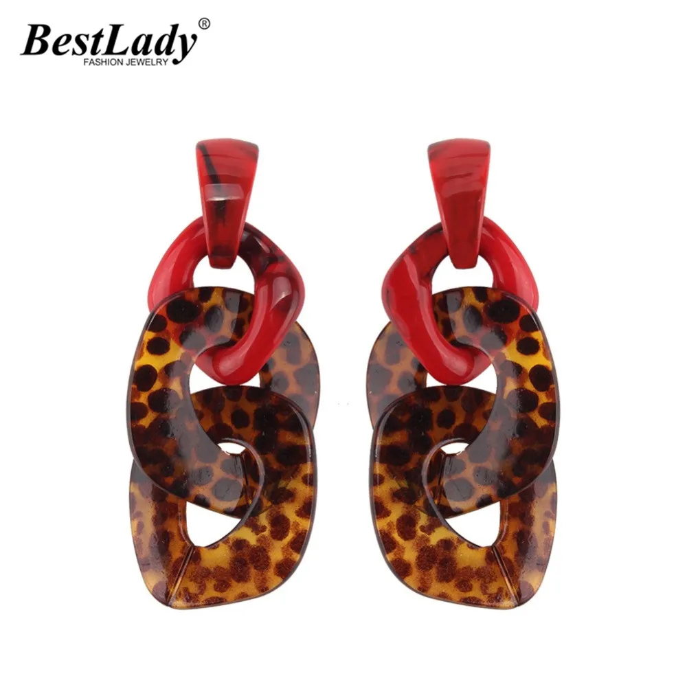 Висячие серьги Best lady из разноцветной смолы Женские винтажные богемные