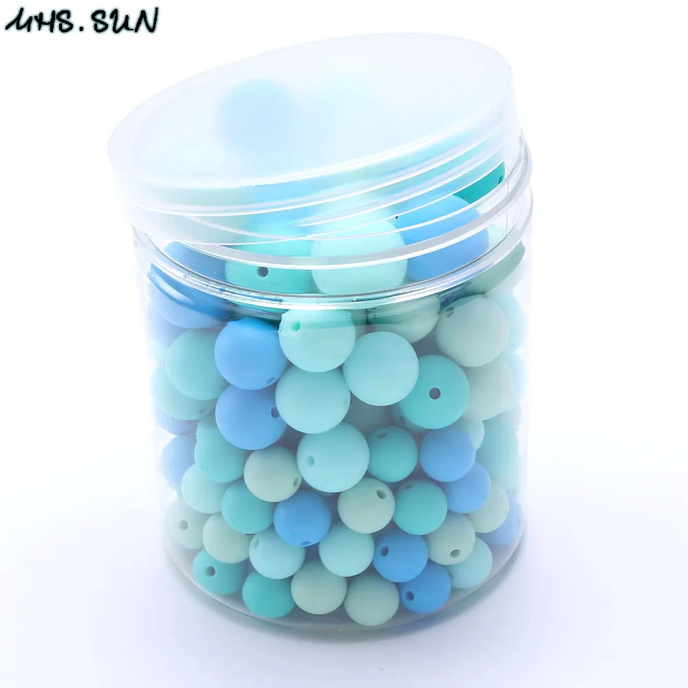 MHS.SUN смешанные цвета 200 шт. свободные Силиконовые Бусины DIY соска ювелирные