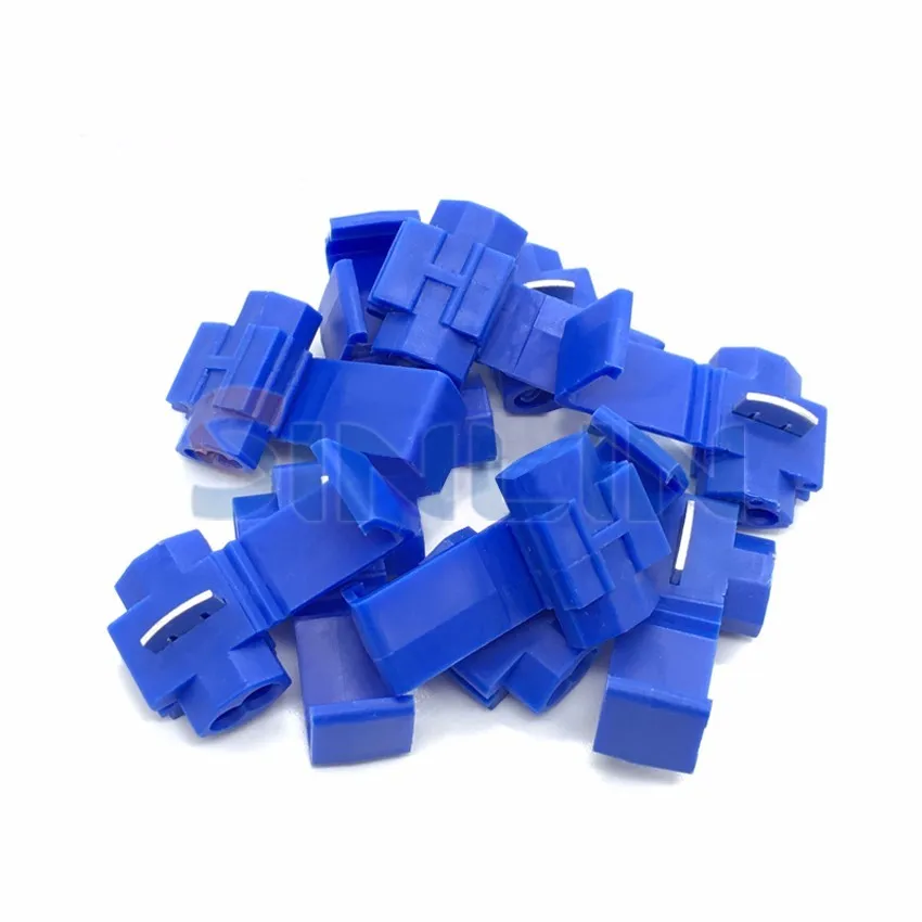 IMC 1000pcs 802P3 Blue Scotch Lock Quick Splice Wire Connector 18-14AWG Hard Soft 0.75-2.5mm^2 Crimp Terminal | Обустройство дома