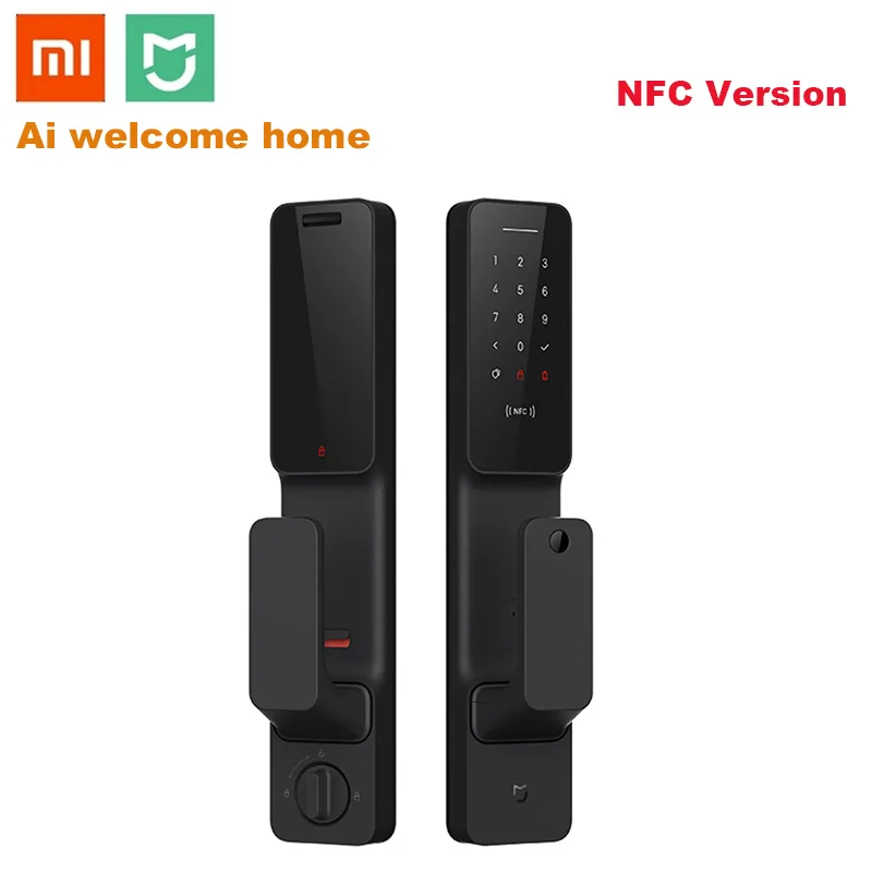 Умный дверной замок Xiaomi Mijia с нажатием кнопки отпечаток пальца Passpord NFC Bluetooth