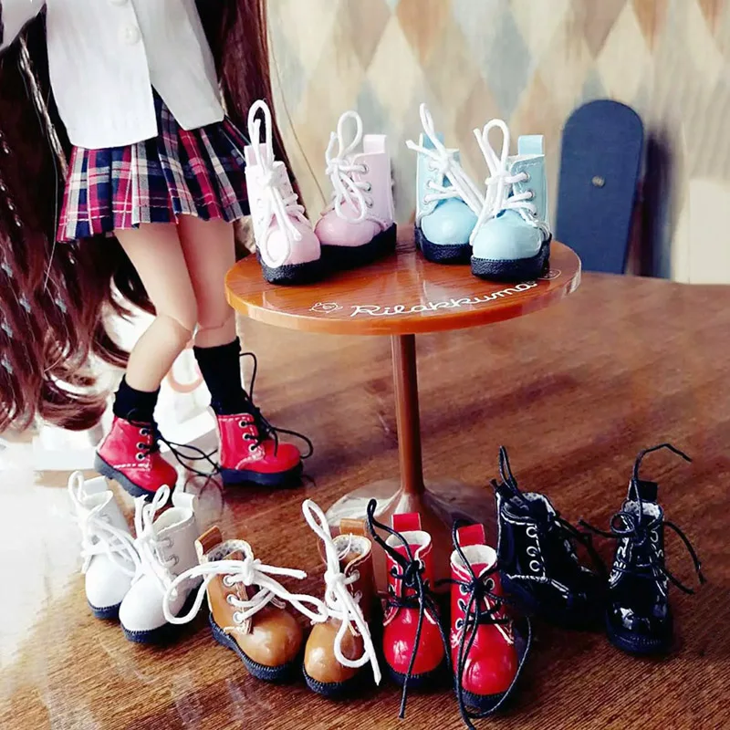 Модные Ботинки Martin Blyth 1/6 для кукол Licca Pullip Azone 1/8 BJD аксессуары обуви детские