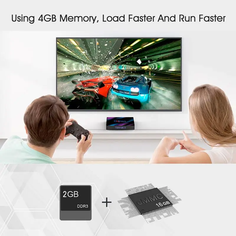 Умная ТВ-приставка H96 Max RK3318 Android 9 0 2 4 ГГц/телефон четырехъядерный Wi-Fi Bluetooth Ultra 3D