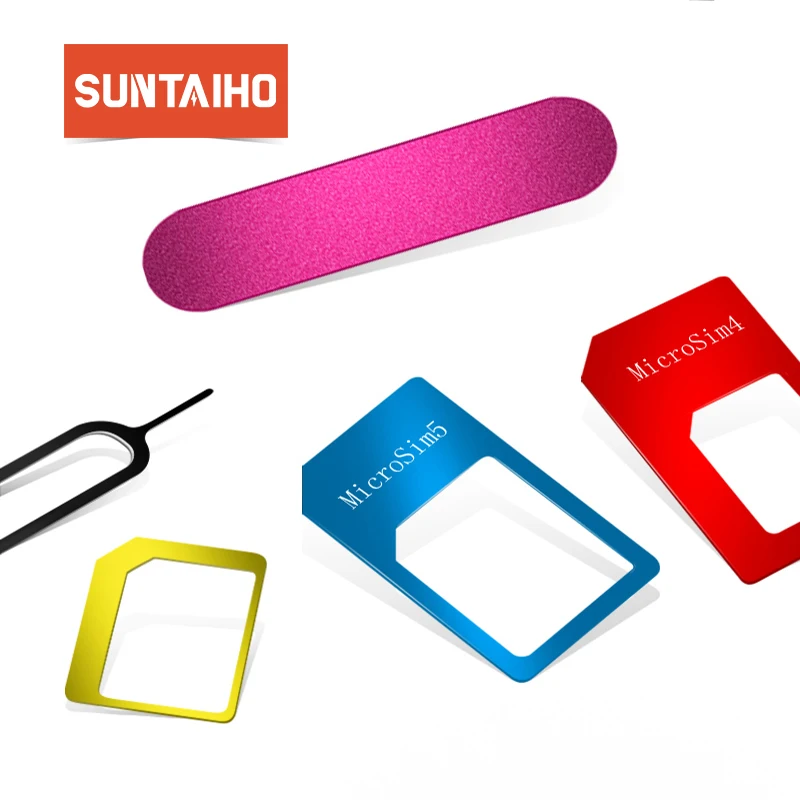 Suntaiho сим Адаптеры Nano карты + Обычная и микро SIM стандартная sim карта для iPhone 7 plus huawei