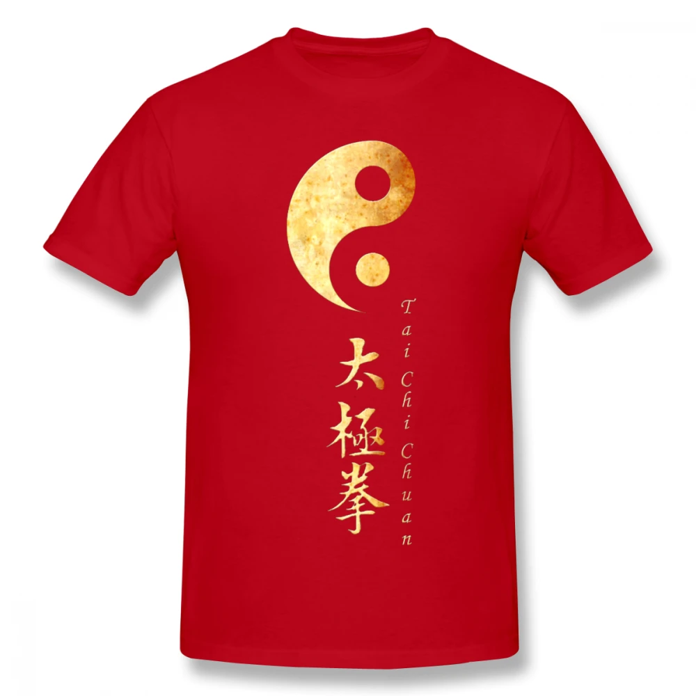 Новинка, распродажа, футболка "Тай Чи Инь Ян" для мальчика, Harajuku, S-6XL размера плюс, футболка, 3D принт, хлопок, дышащая - Цвет: Красный