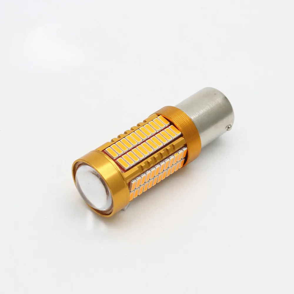 2 шт. Автомобильный Универсальный P21W 1156 BA15S 4014 750lm 106SMD белый 6000K супер яркие