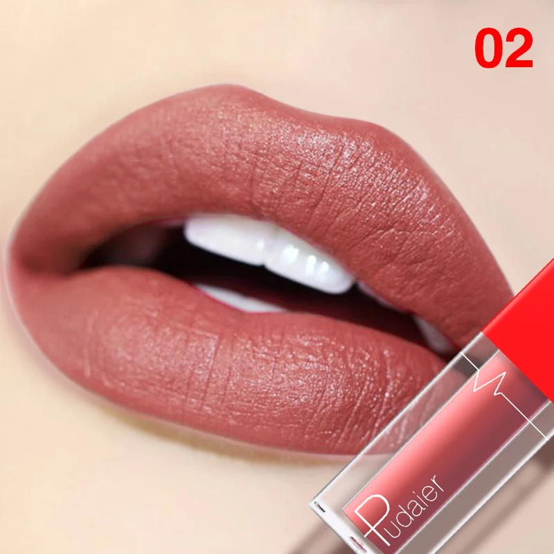 Pudaier тонкий пигмент Матовая жидкая губная помада стойкий тинт для губ набор