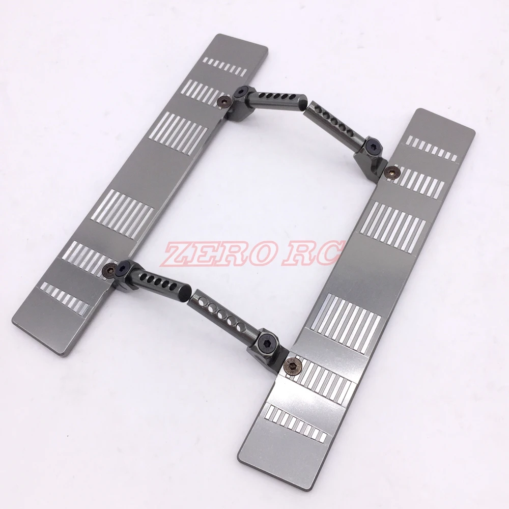 1 пара CNC полностью металлический боковой шаг рок ползунки (серый) для 1/10