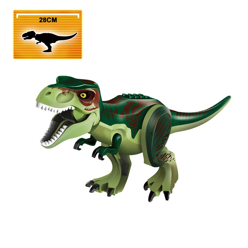 5 шт. строительные блоки динозавра Юрского периода Indominus Rex Tyrannosaurus Indoraptor игрушки