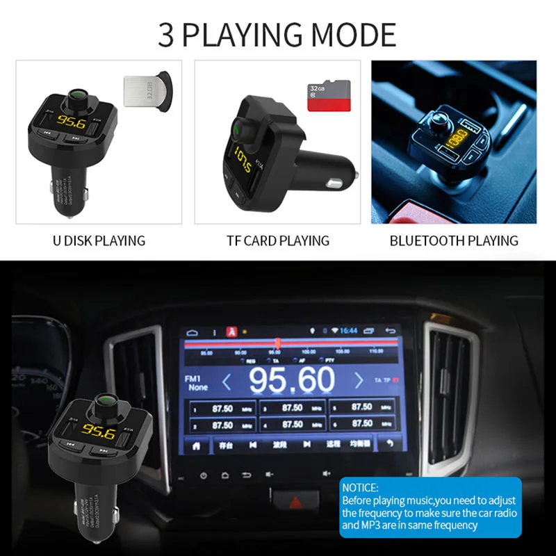 Jinserta стайлинга автомобилей Hands Free Беспроводной Bluetooth fm передатчик AUX модулятор