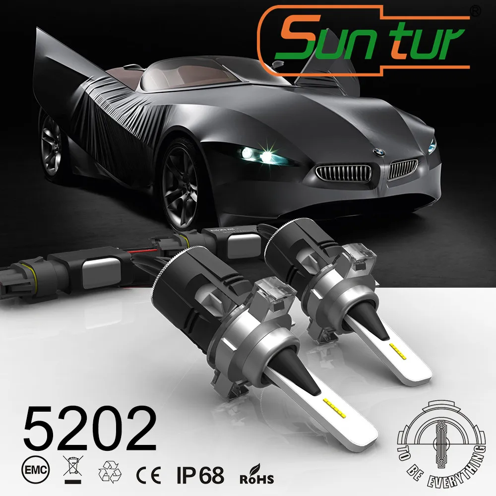 Suntur Светодиодные Автомобильные фары комплект Seoul-SZ8-Y11 CSP чипы 5202 белый 6000K лампы |