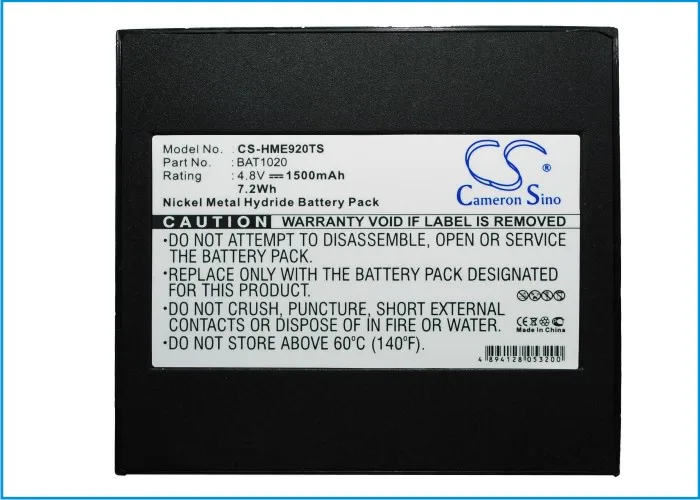 

Cameron Sino 1500mAh Battery HME BAT1020 for HME 1020 920