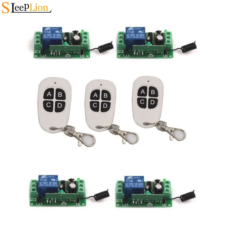 Sleeplion 12V 1CH 10A RF Беспроводной переключатель системы дистанционного управления