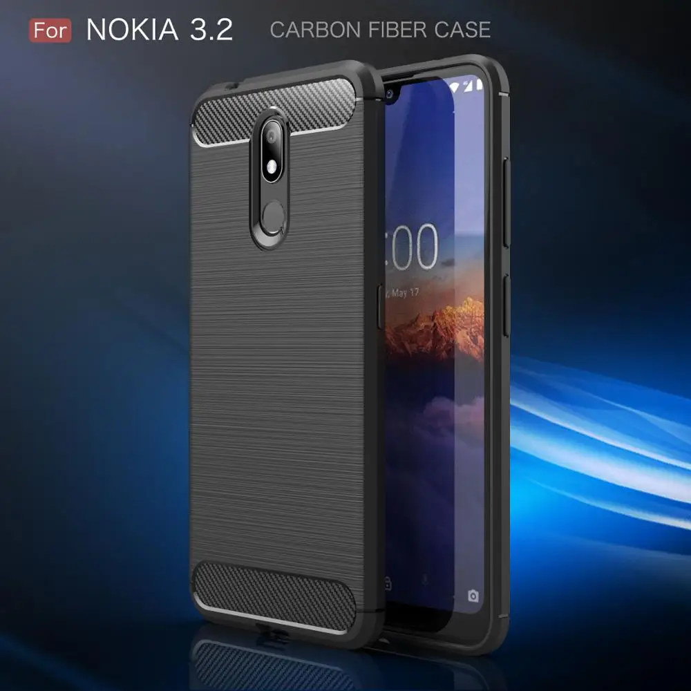 Чехол для Nokia 3 2 силиконовый чехол 6 X71 1 Plus 4 Fundas мягкий из углеродного