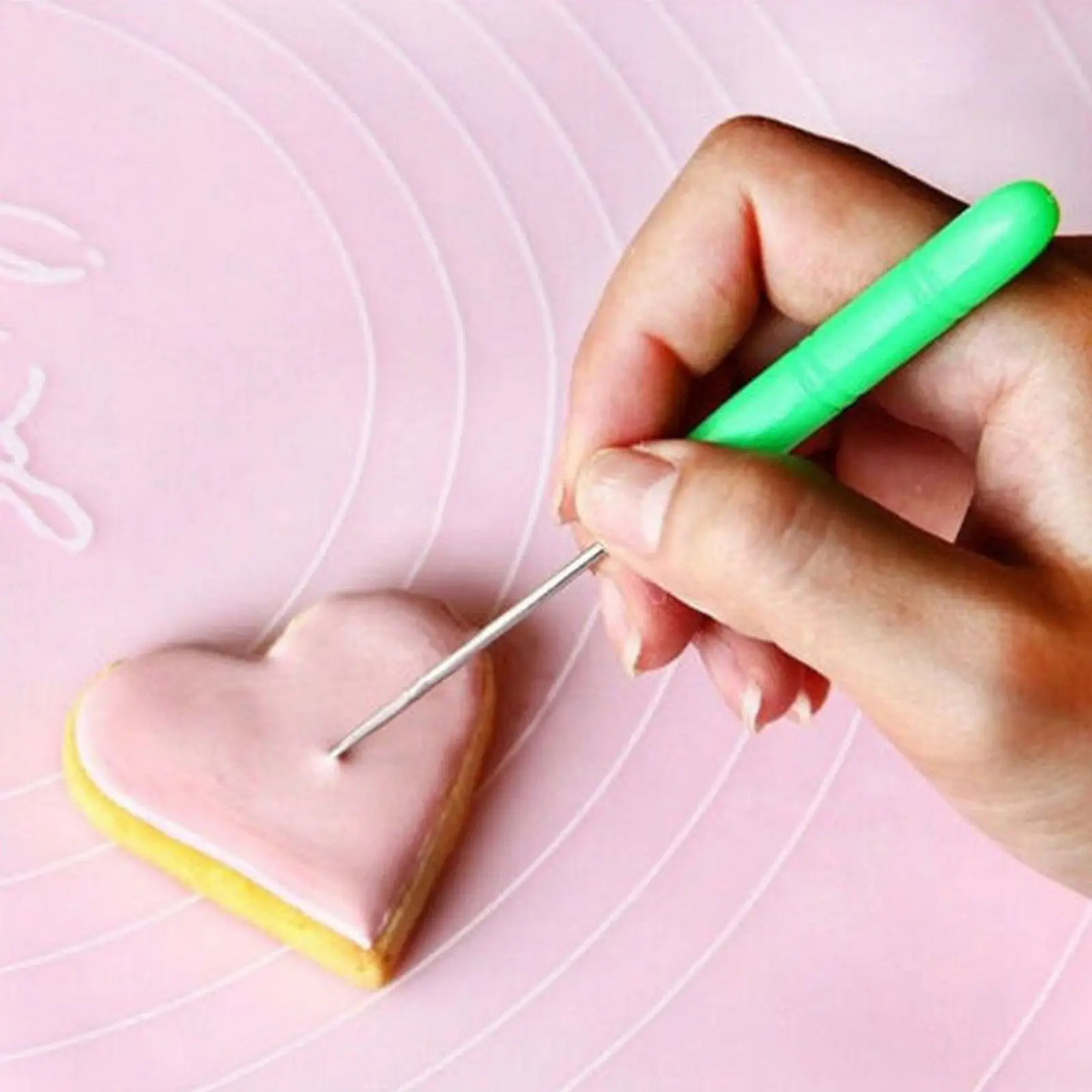 Случайный цвет из нержавеющей стали помадка украшения торта иглы инструмент