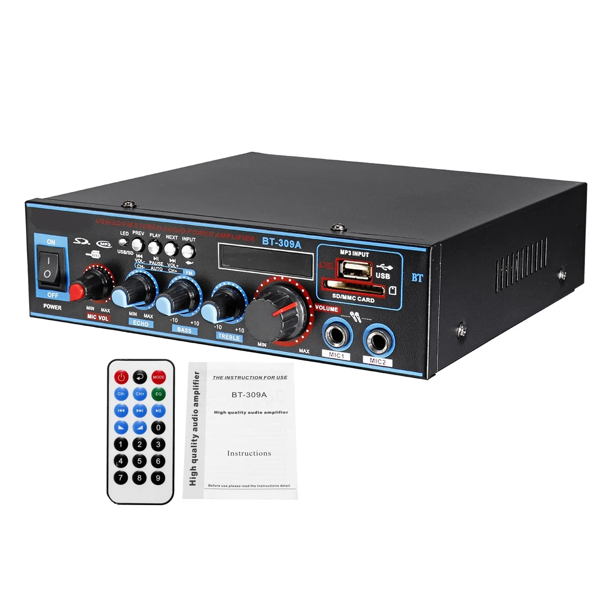 HIFI 2CH 800 W аудио Мощность усилитель 12/220 V Проекторы для домашнего кинотеатра с