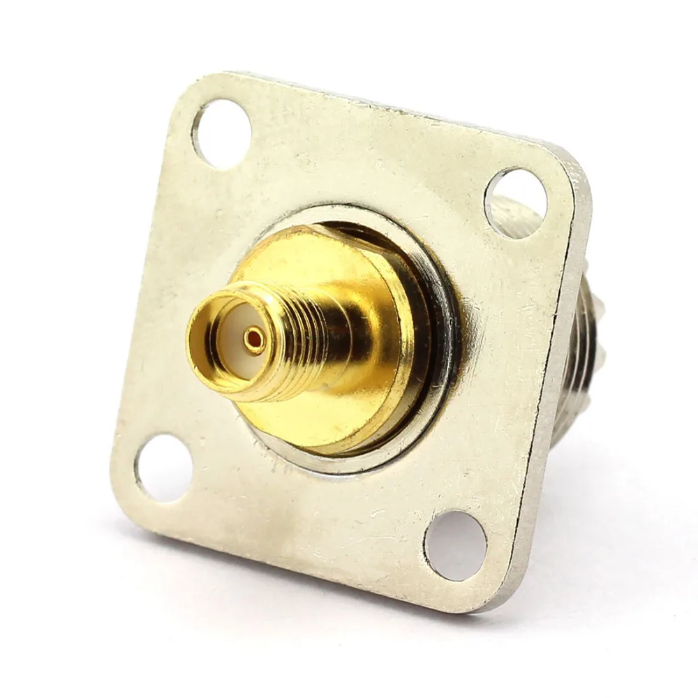 UHF гнездо SMA 4 отверстия фланцевое крепление RF адаптер разъем | Обустройство дома