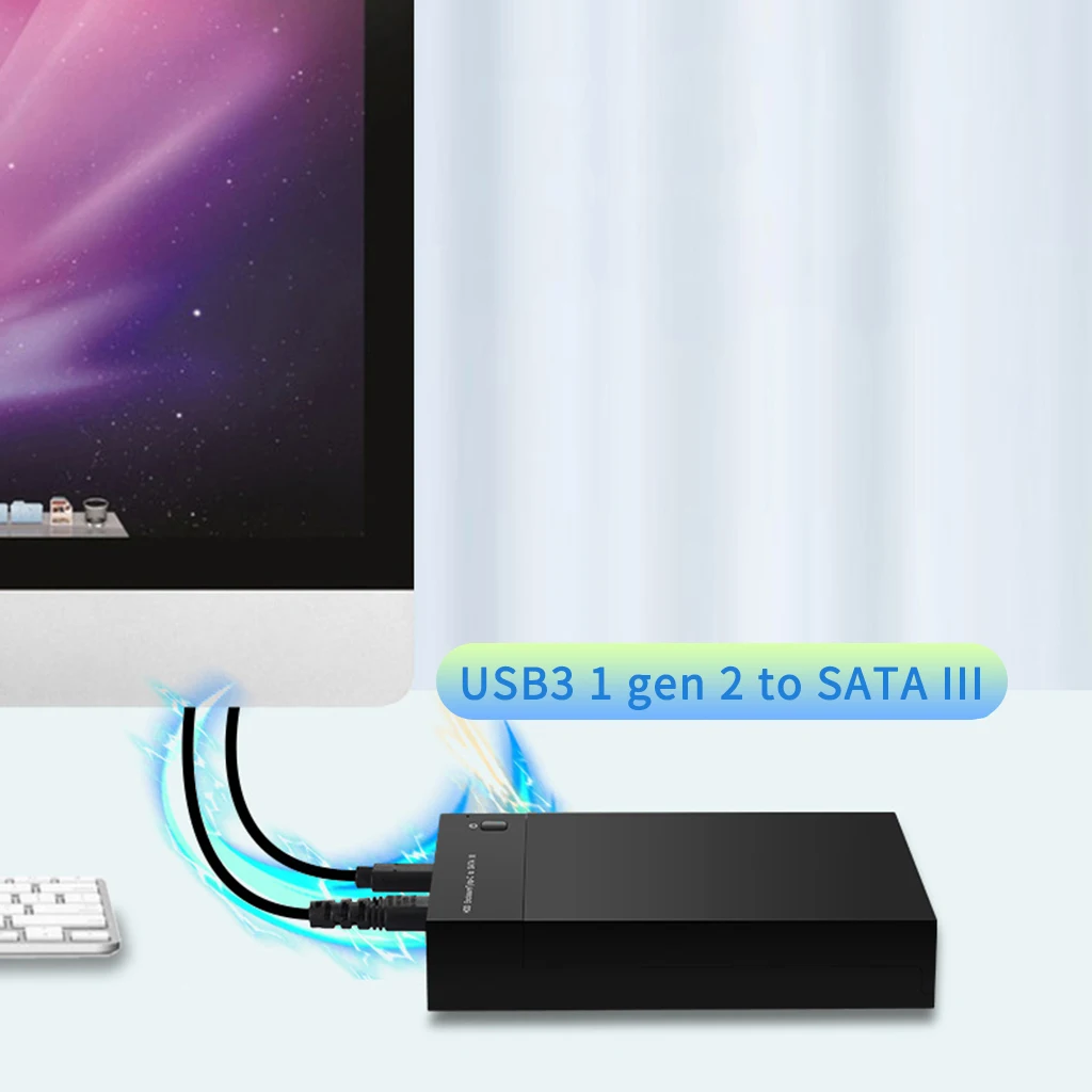 HDD корпус USB3.0 к SATA3.0 двойной высокой Скорость 2," 3,5" SSD SATA жесткий диск Дело HD Box Портативный для PS4, для HD плееры