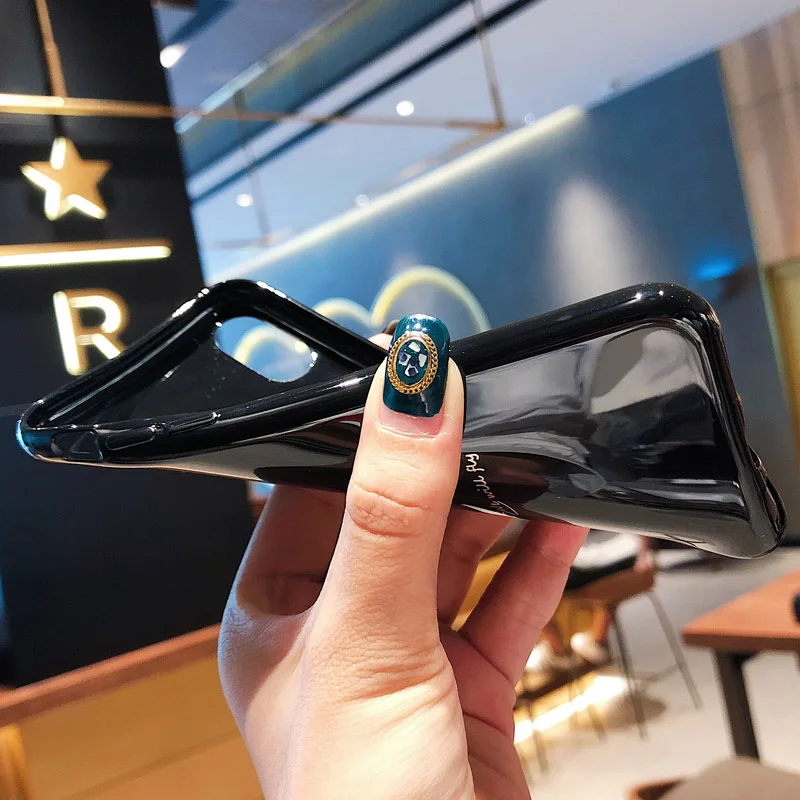 WLMLBU для iPhone 7 8 Plus XS Max XR Xs чехлы телефонов с буквенным принтом X 6 6S мягкая задняя
