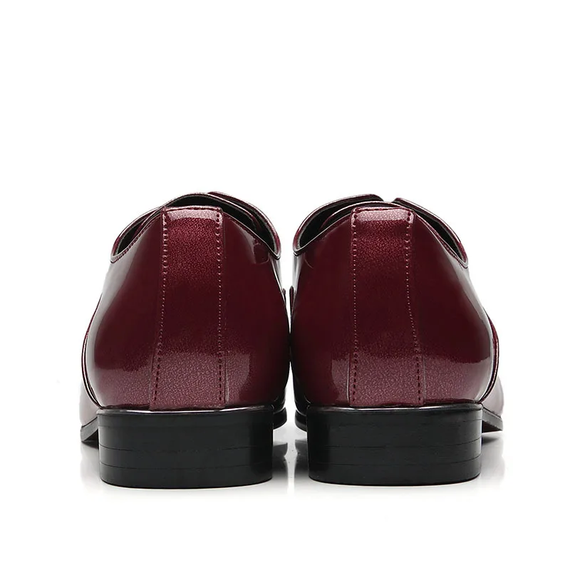 

CuddlyIIPanda Luxury Brand Men Fashion Dress Shoes British Style Spring Autumn Men Wedding Casual Shoes Wedding Derby Shoes