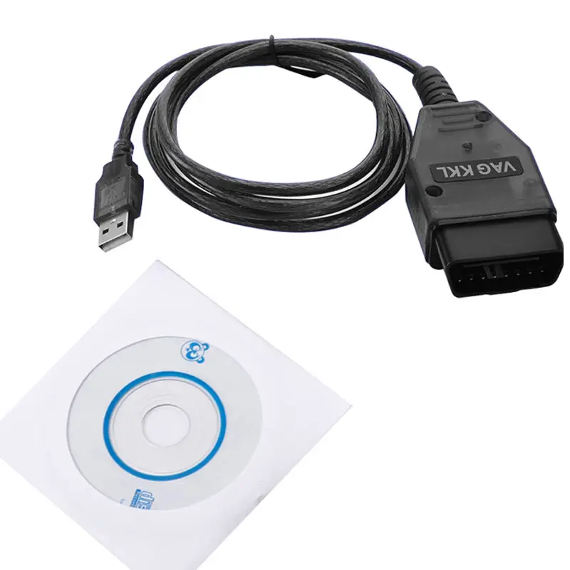 Автомобильный USB Vag Com интерфейсный кабель KKL VAG COM 409 1 OBD2 II OBD диагностический
