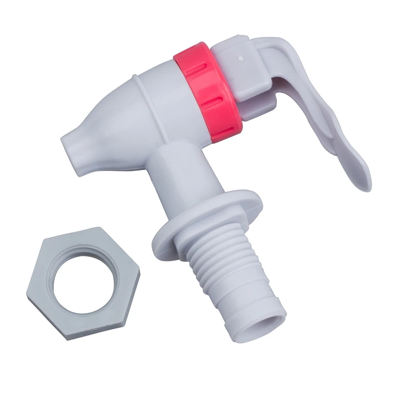 White Red Push Type Plastic Replacement Water Dispenser Tap Faucet | Обустройство дома