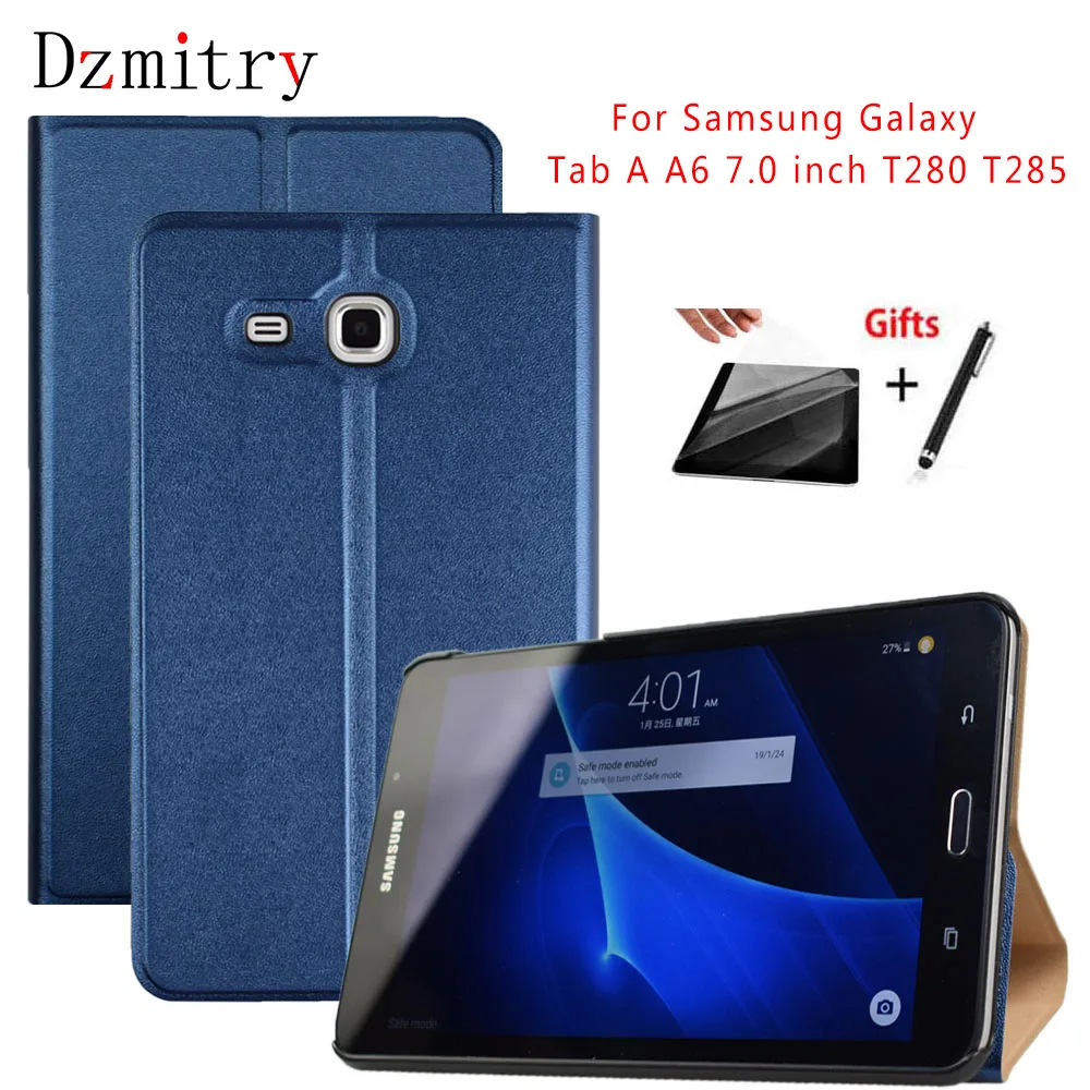 Тонкий откидной Чехол для Samsung Galaxy Tab A a6 7 0 дюйма зеркальный умный чехол планшета