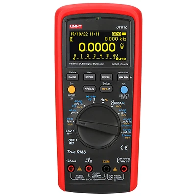 UNI-T UT171A/UT171B/UT171C промышленные истинные RMS Цифровые мультиметры VFC измерение NCV Поддержка вход/Сопротивление Тест-метр