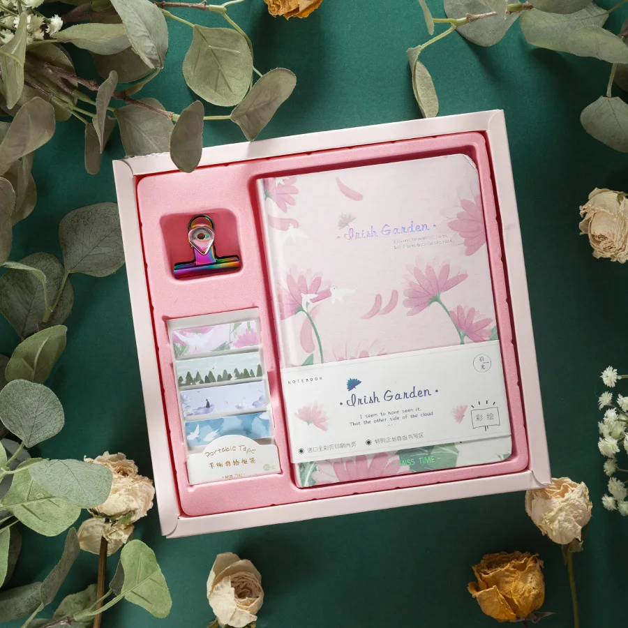 NB00015-11 Книжка-раскраска в твердом переплете, Подарочная коробка, блокнот Sakura, серия, креативная, свежесть, для девочек, карманный, Bullet Journal, подарок на день рождения - Цвет: NB00015-11