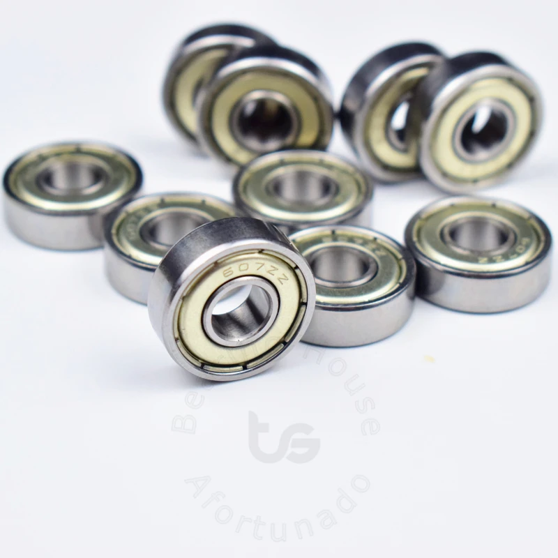 607 607Z 7*19*6 (мм) Подшипник Бесплатная доставка ABEC-5 подшипники 10 шт металлический
