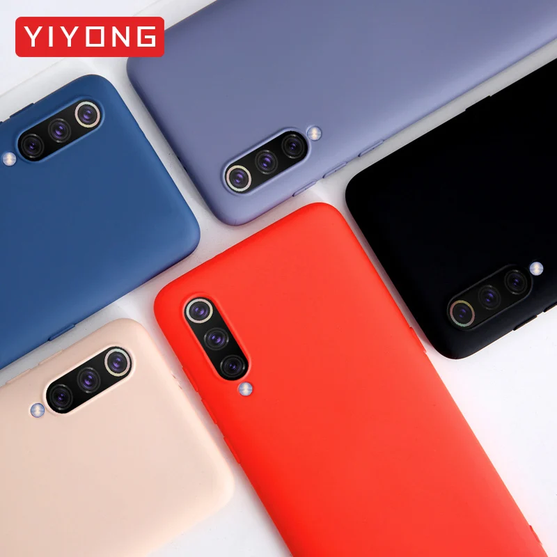 YIYONG Cover Xiaomi Mi 9 SE Pro Mi9 Case Slim TPU Soft 8 Lite Mi8 Liquid Silicone Back Xiomi |