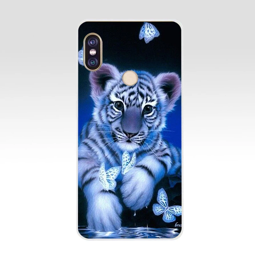 59H Tiger's Soul Soft Silicone Tpu Cover phone Case for xiaomi redmi 6 pro 5 plus note 4 4x mi 8 | Мобильные телефоны и
