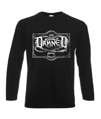 The Damned Chiswick Singles MENS LONG SLEEVE Black Rock Shirt Sizes S-XXL | Мужская одежда