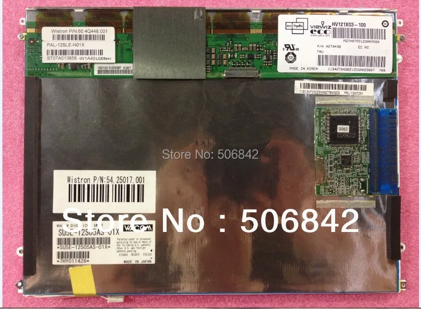 

12.1"laptop LCD screen HV121X03-100 with touch screen ,New 1024*768