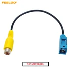 FEELDO адаптер для камеры заднего хода автомобиля, 1 шт., Fakra, RCA, штекер кабеля для Mercedes, Ford, OEM, головное устройство радиоприемника # AM3952