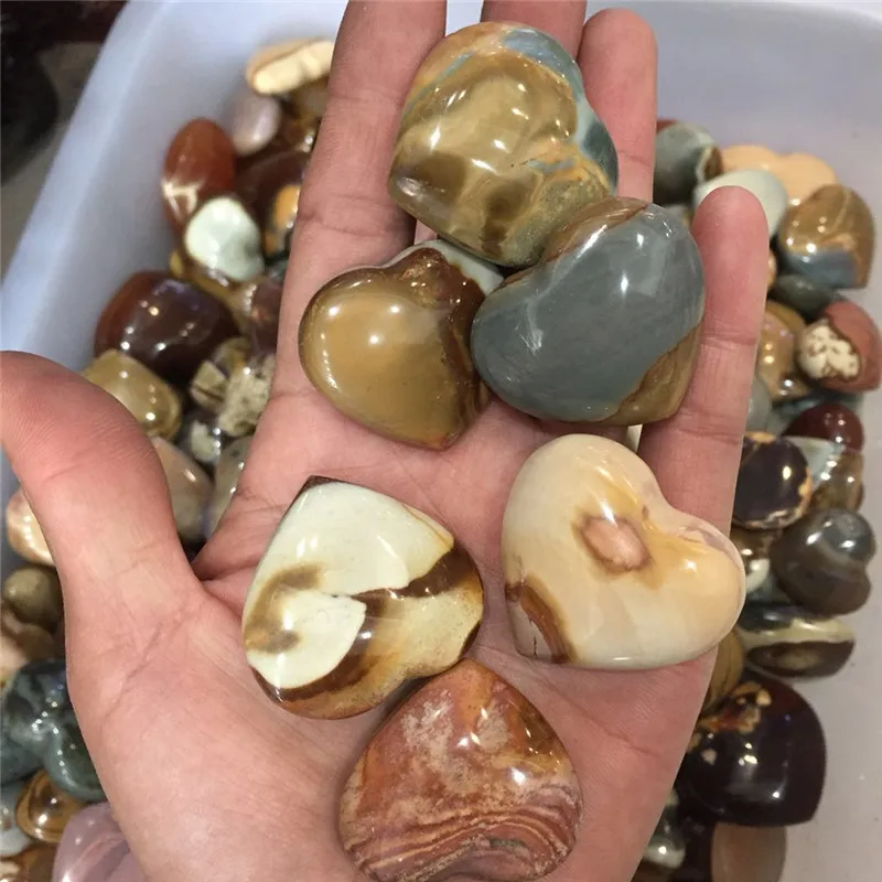 6 шт. Прямая поставка Искусственный драгоценный камень сердце медитация