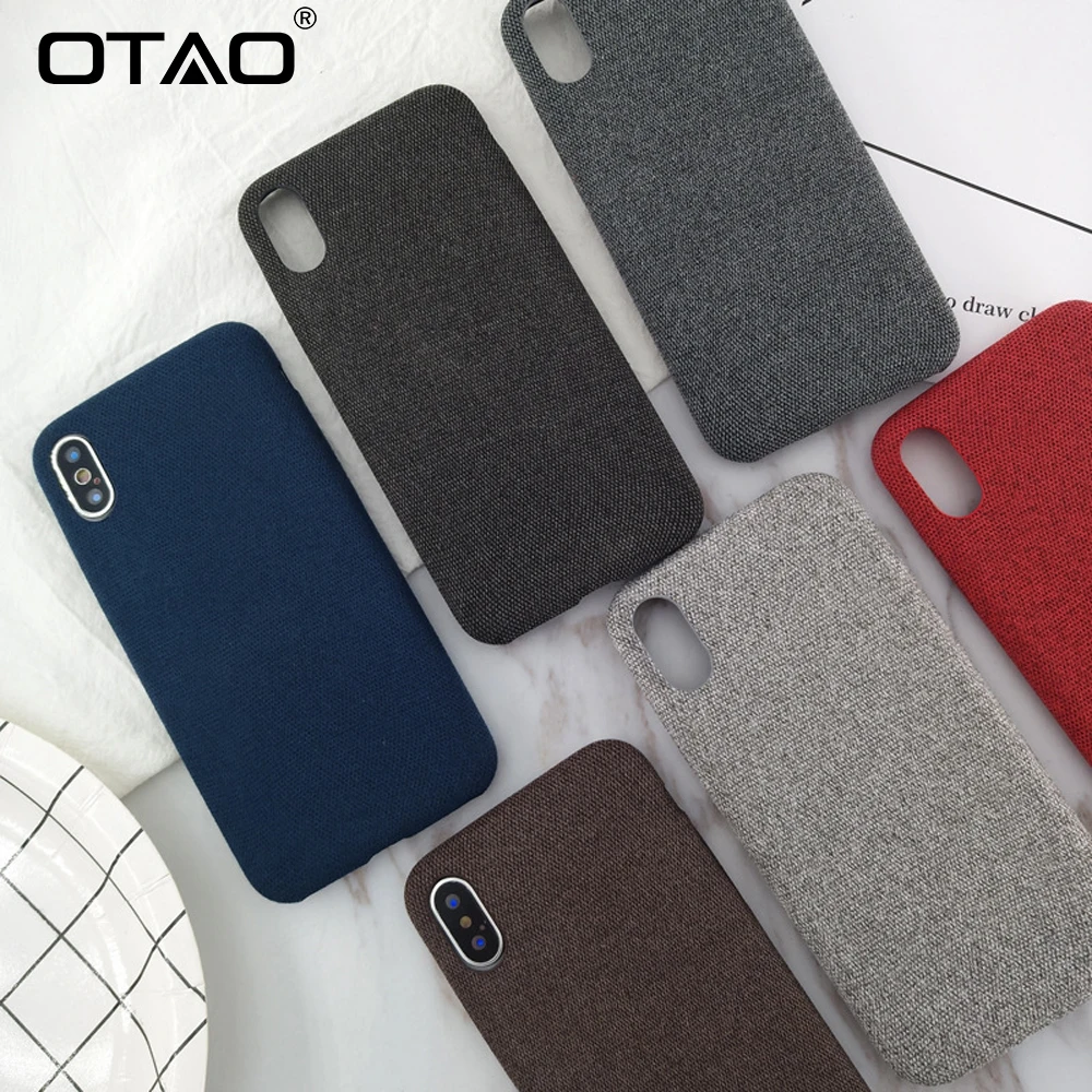 OTAO модные плюшевые ткани чехол для телефона Apple IPhone X 8 7 6 S Plus Чехлы теплый плюш - Фото №1