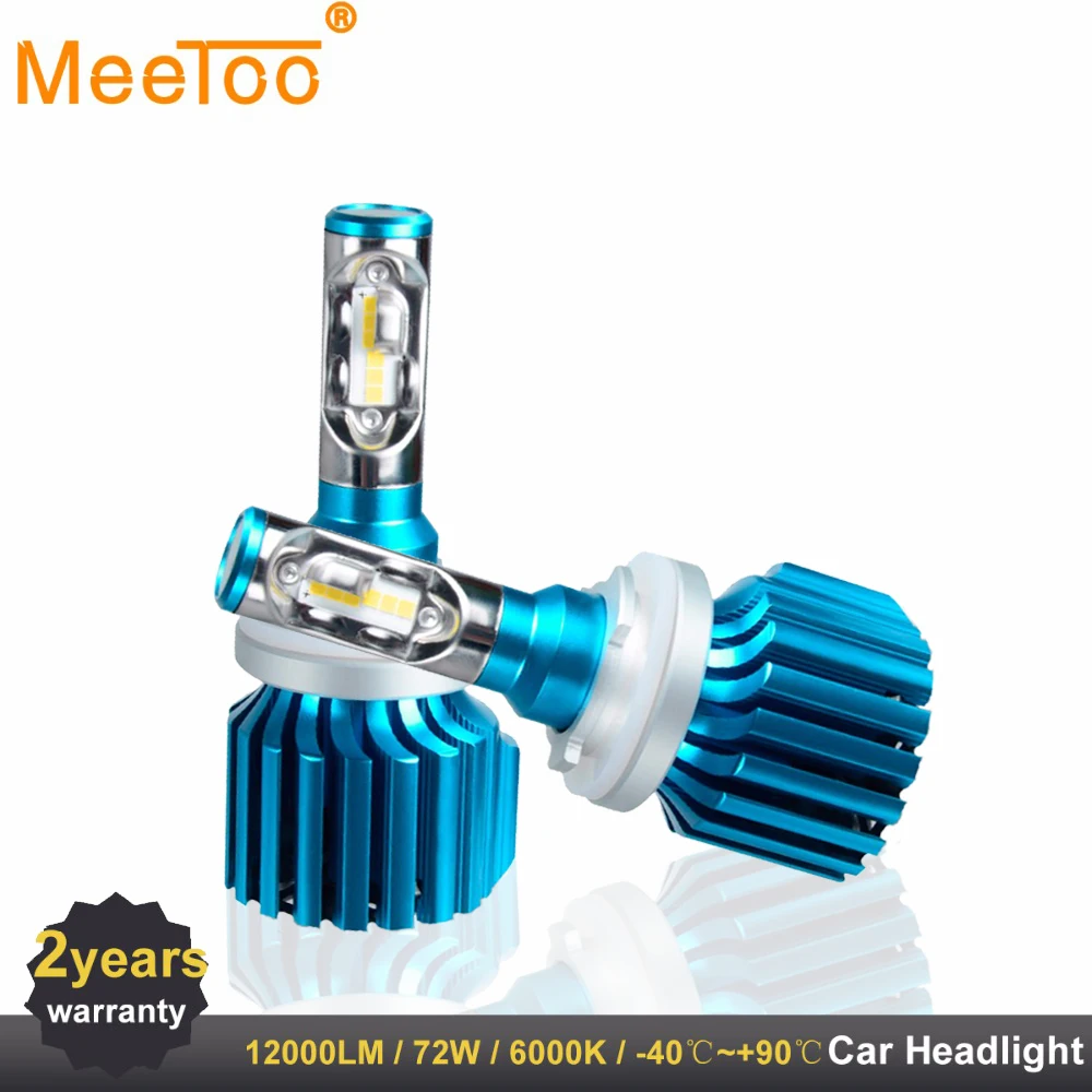 Светодиодные лампы для автомобильных фар H4 H7 H8 H9 H11 9005 Hb3 9006 HB4 12000LM H1 9012 HIR2 6000K