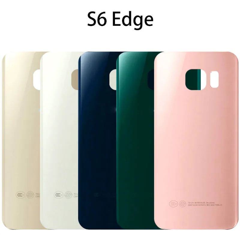 10 шт. для Samsung Galaxy G920 G925 G928 задняя крышка батарейного отсека с наклейкой S6 Edge Plus