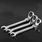 Комбинированный Ключ с храповым механизмом, гаечный ключ с храповым механизмом из хромованадиевой стали