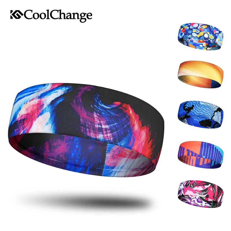 

CoolChange Cycling Bandanas Outdoor Sports Fitness Running Yoga Riding Woman Man Summer Bicycle Headband MTB Bike Head Sweatband