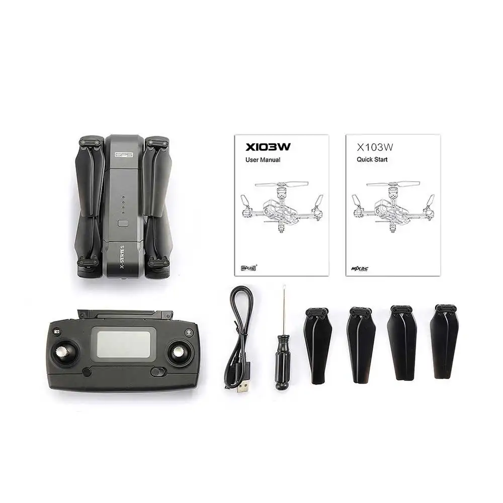 MJX X103W X series 2 4G складной gps Радиоуправляемый Дрон 1080P Wifi камера Безголовый режим