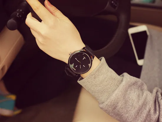 

Hot Sale Fashion Big Dial Wrist Watches 2018 New Design Creative kol Saati Men Women Lover Clock With Silicone Strap