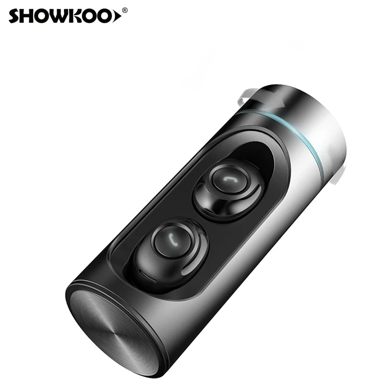 Showkoo TWS мини беспроводная Bluetooth гарнитура для IPhone X 7 8 6 шумоподавление V5.0 НОВЕЙШИЕ