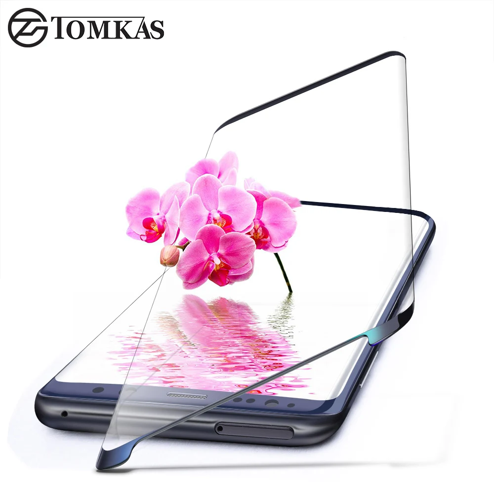 TOMKAS закаленное стекло для Samsung Galaxy S8 Plus 3D круглая изогнутая Защитная пленка