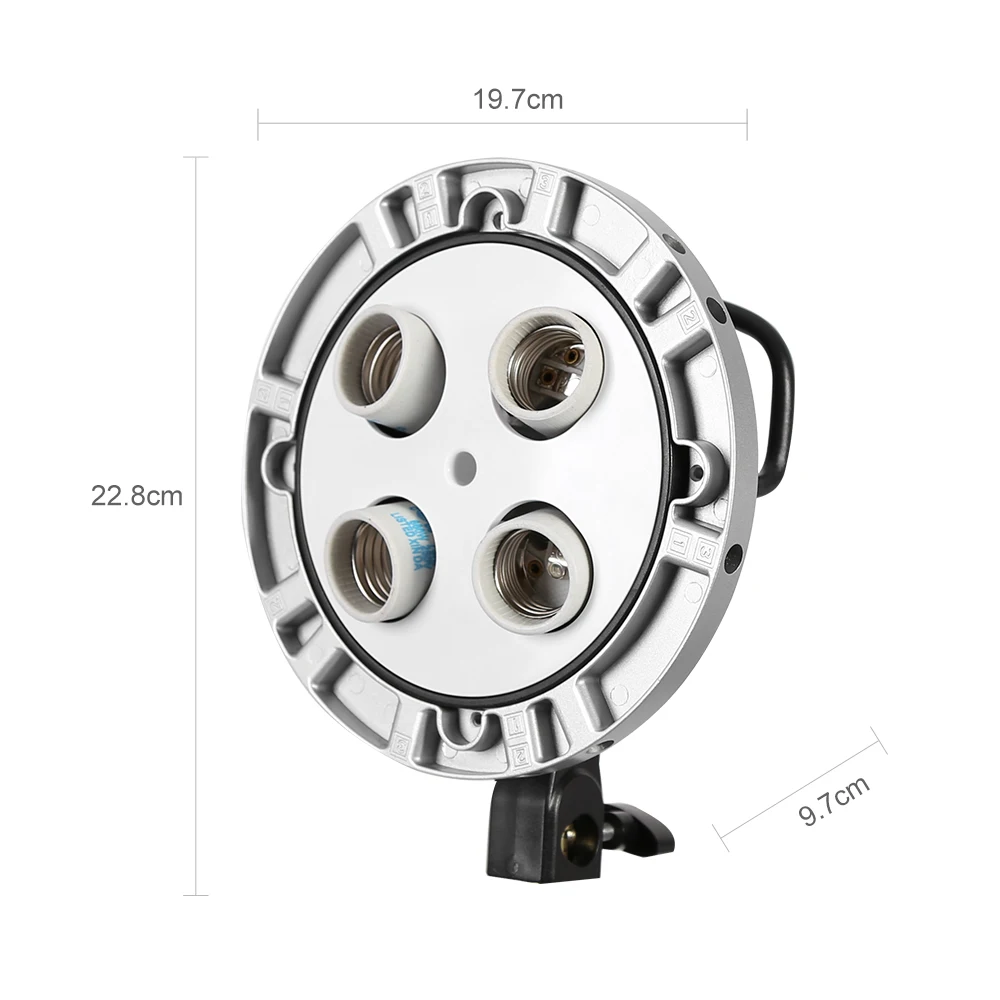 Godox TL-4 фотостудия 4в1 E27 розетка триколор лампа Speedring головная мульти-держатель