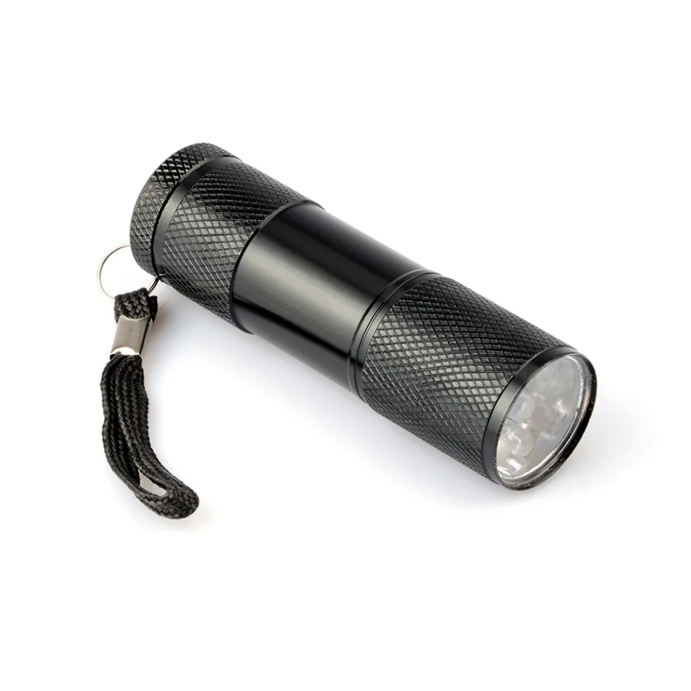 1 шт. Портативный Алюминий 9Led фонарик УФ-фиолетовый свет фонарей Torch Light лампа тактический фонарь ультрафиолетовые лампы