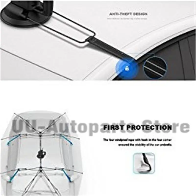 Портативный Полуавтоматический Открытый Водонепроницаемый Автомобильный Зонт